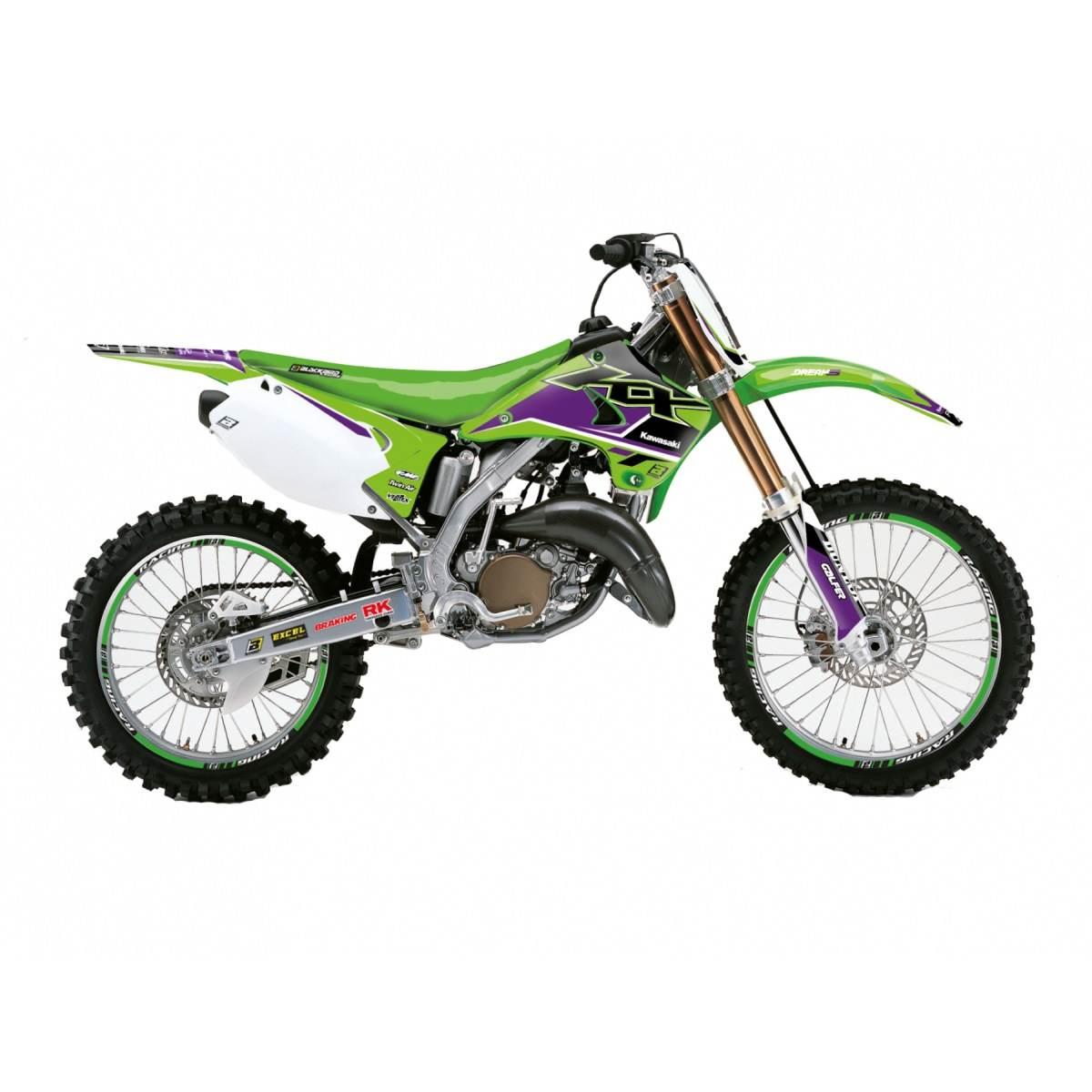 Blackbird Komplet Naklejek Oklein Kawasaki Kx 125/250 '03-'08 Dream 5 Kolor