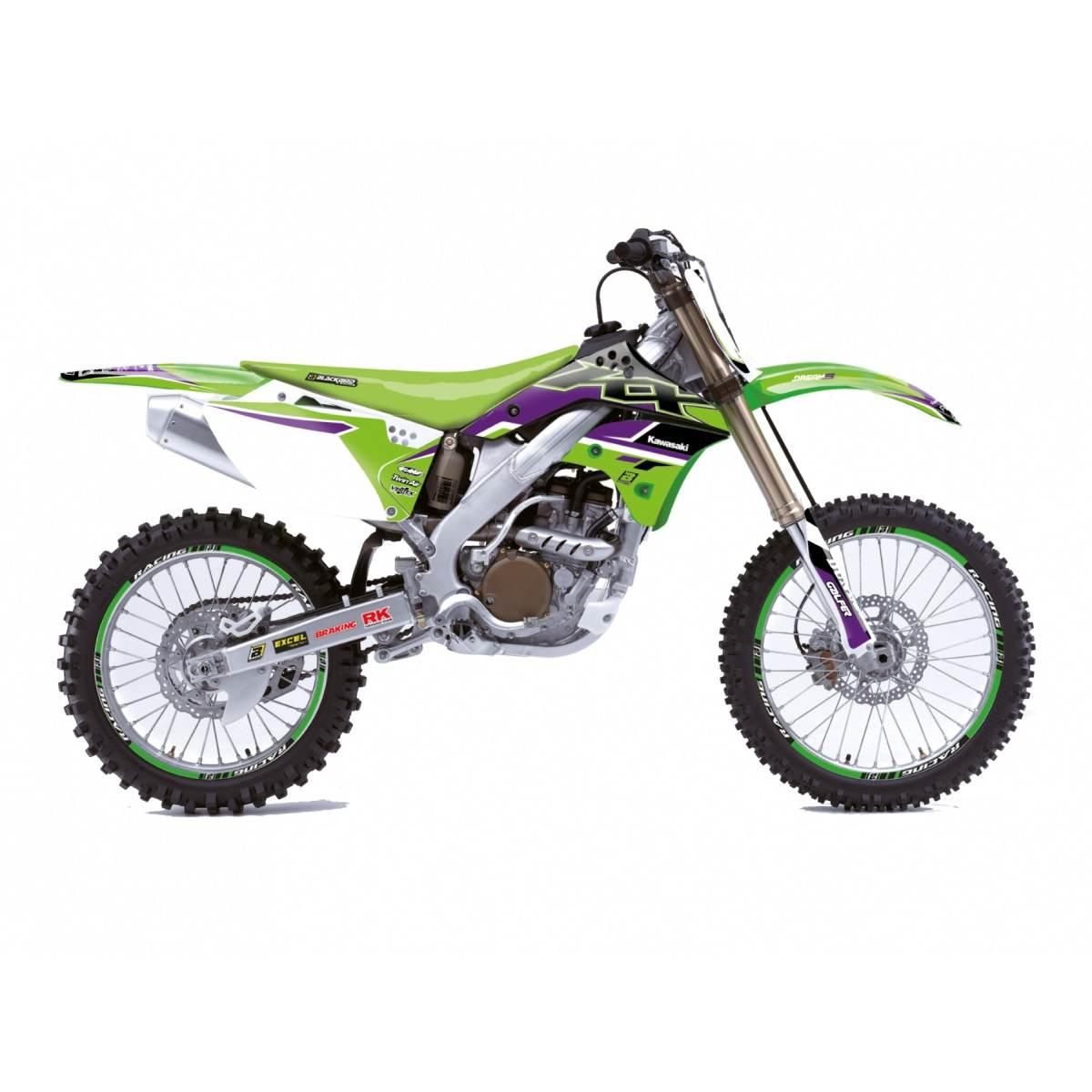 Blackbird Komplet Naklejek Oklein Kawasaki Kx 250F '06-'08 Dream 5 Kolor Zi