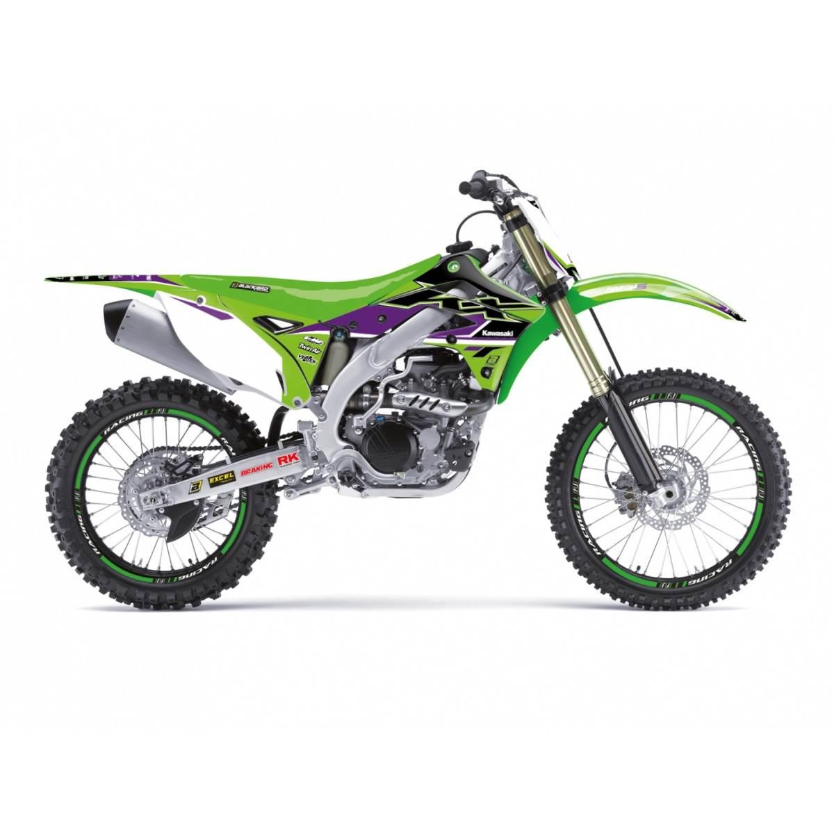 Blackbird Komplet Naklejek Oklein Kawasaki Kx 450F '12-'15 Dream 5 Kolor Zi