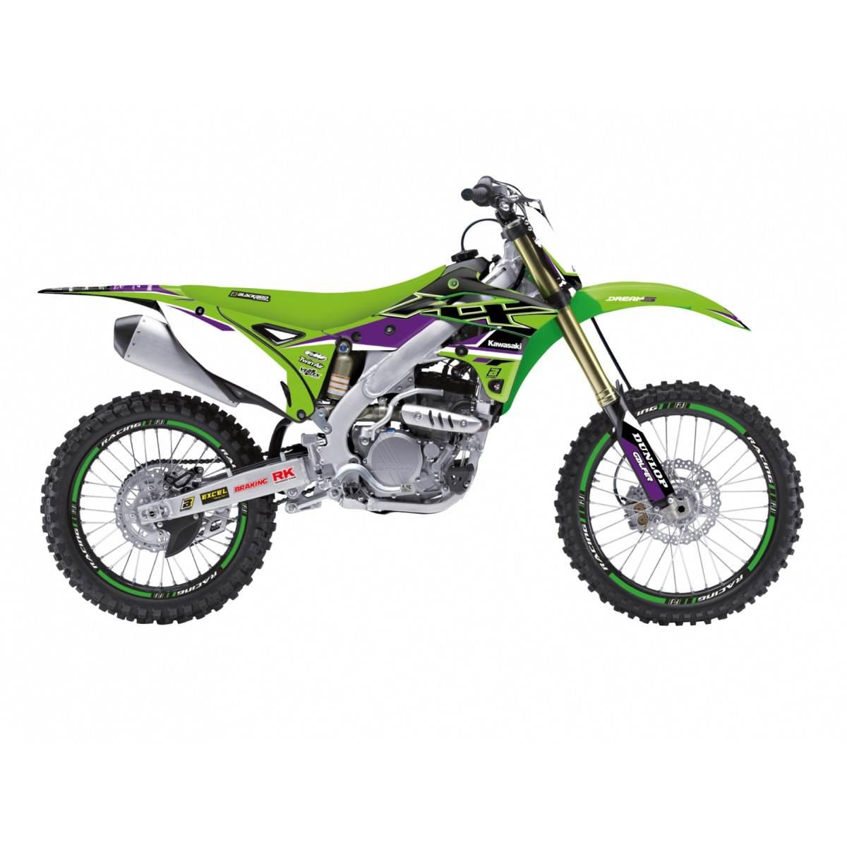 Blackbird Komplet Naklejek Oklein Kawasaki Kx 250F '13-'16 Dream 4 Kolor Zi