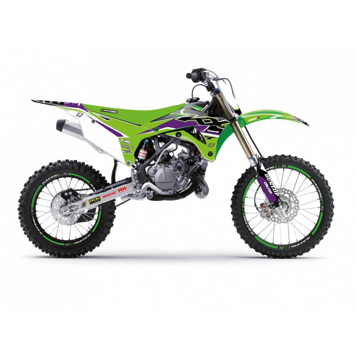 Blackbird Komplet Naklejek Oklein Kawasaki Kx 85 '14-'21 Dream 5 Kolor Ziel