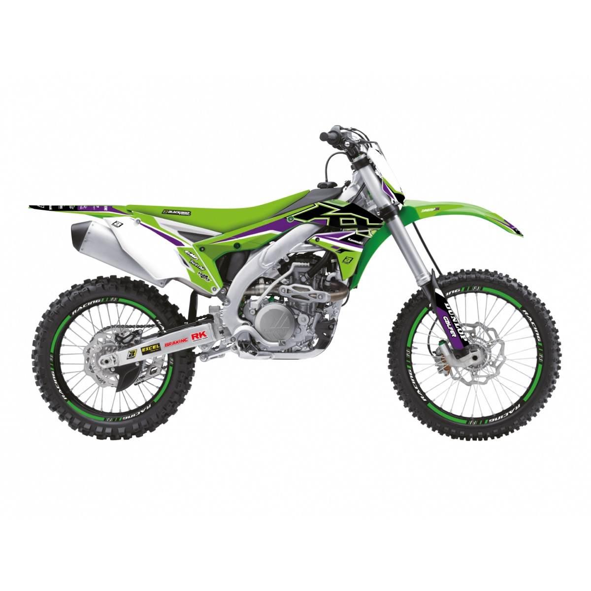 Blackbird Komplet Naklejek Oklein Kawasaki Kx 450F '16-'18 Dream 5 Kolor Zi