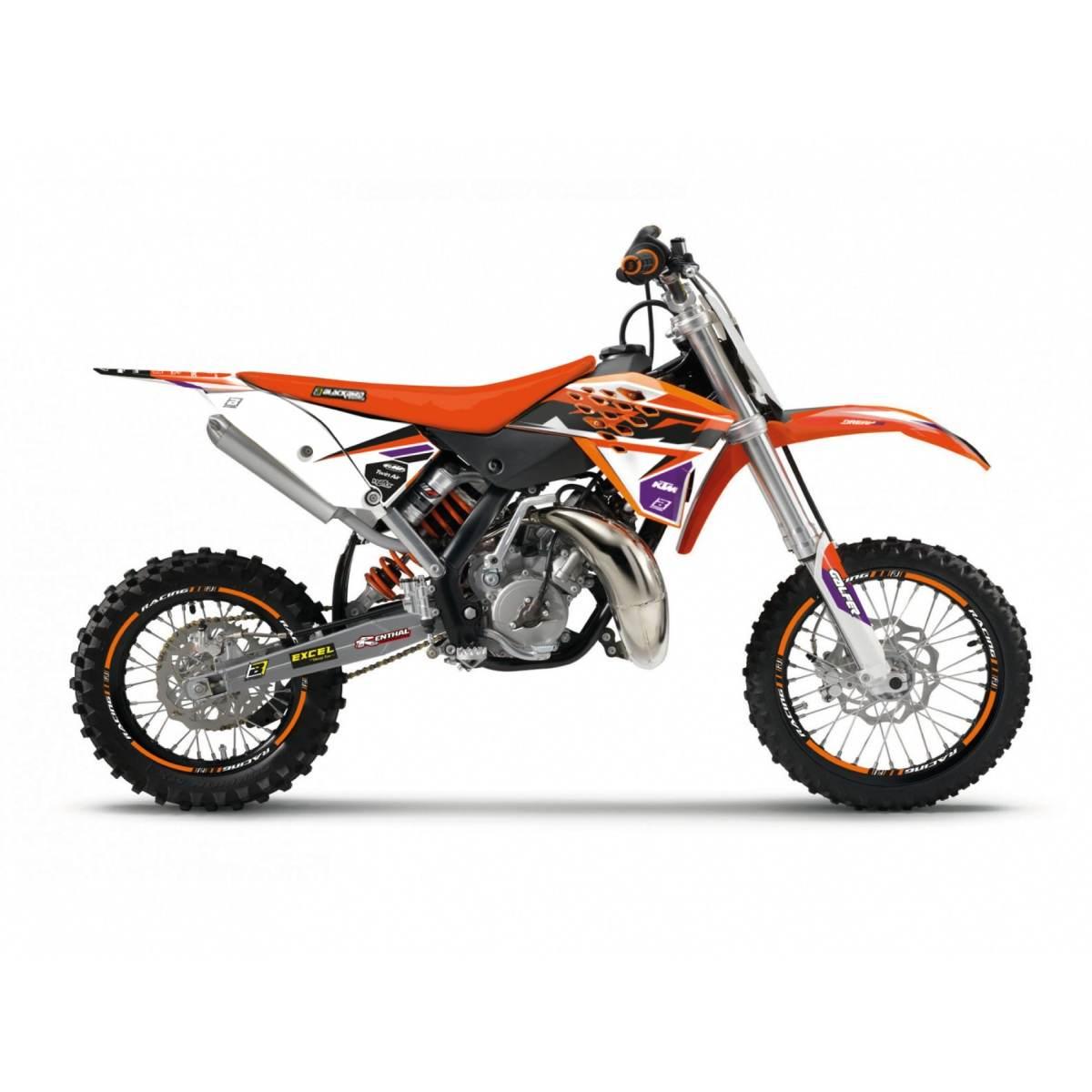 Blackbird Komplet Naklejek Oklein Ktm Sx 65 '09-'15 Dream 5 Kolor Pomarańcz