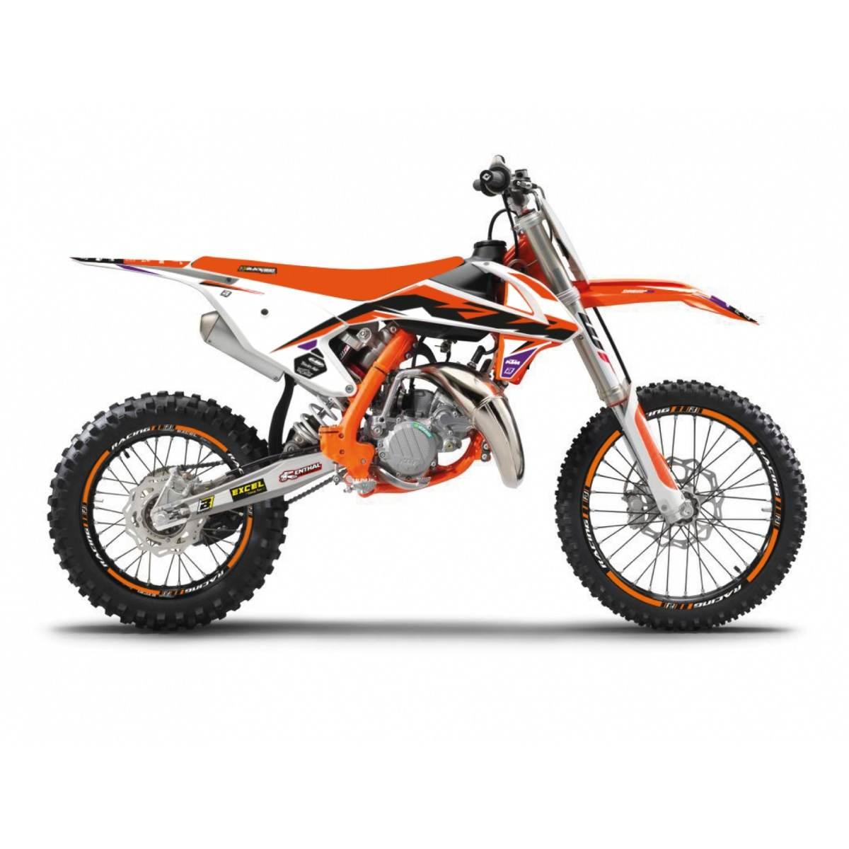 Blackbird Komplet Naklejek Oklein Ktm Sx 85 '18-'23 Dream 5 Kolor Pomarańcz