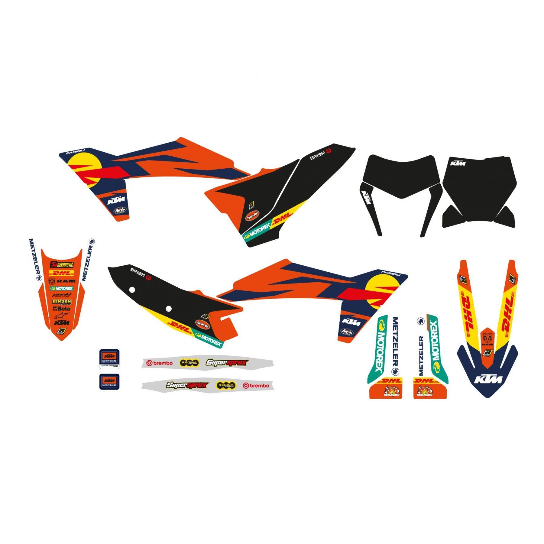 Blackbird Komplet Naklejek Oklein Ktm Sx/Sx-F '25 Factory 23 - zdjęcie 2