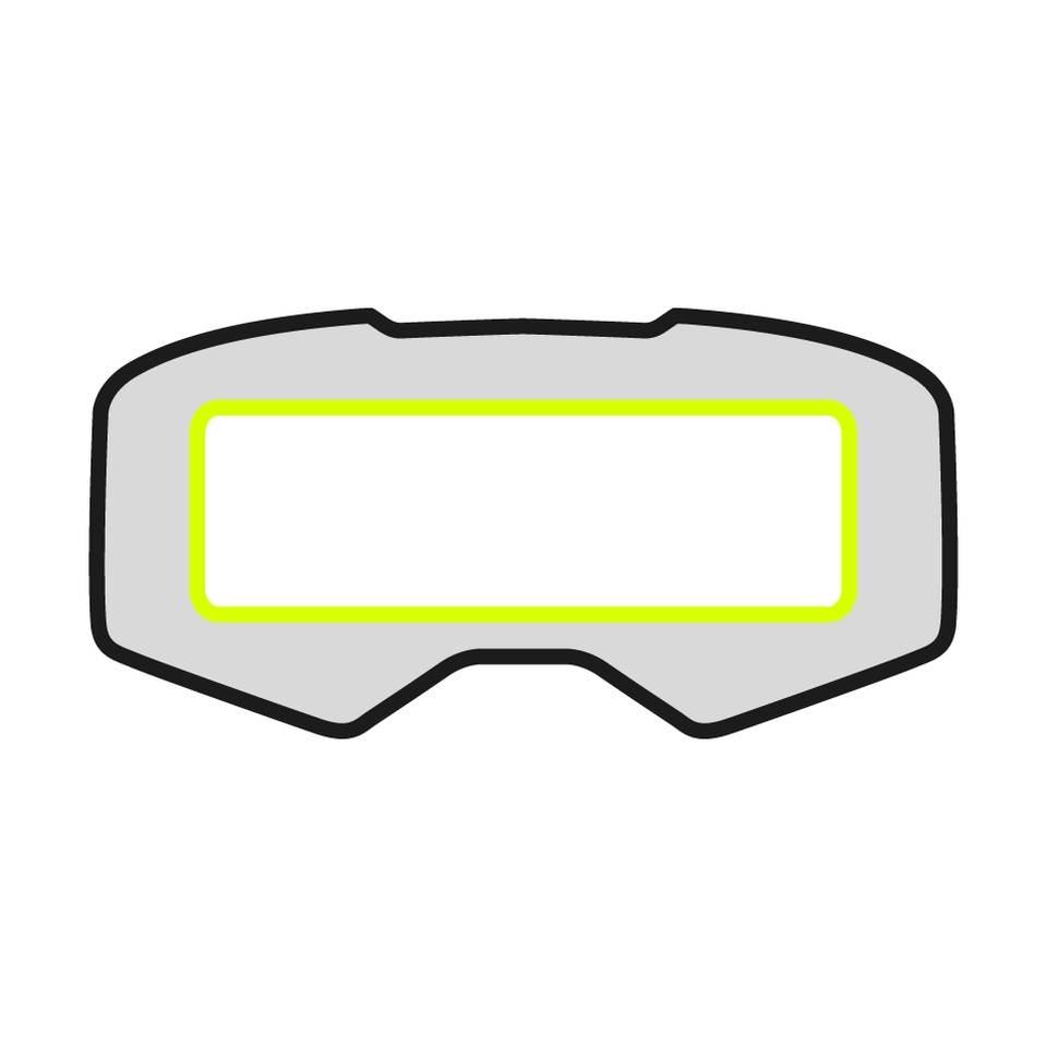 Kenny Racing Vision Performance Folia Ochronna Do Gogli 60Mm X150Mm Pack 4 - zdjęcie 2