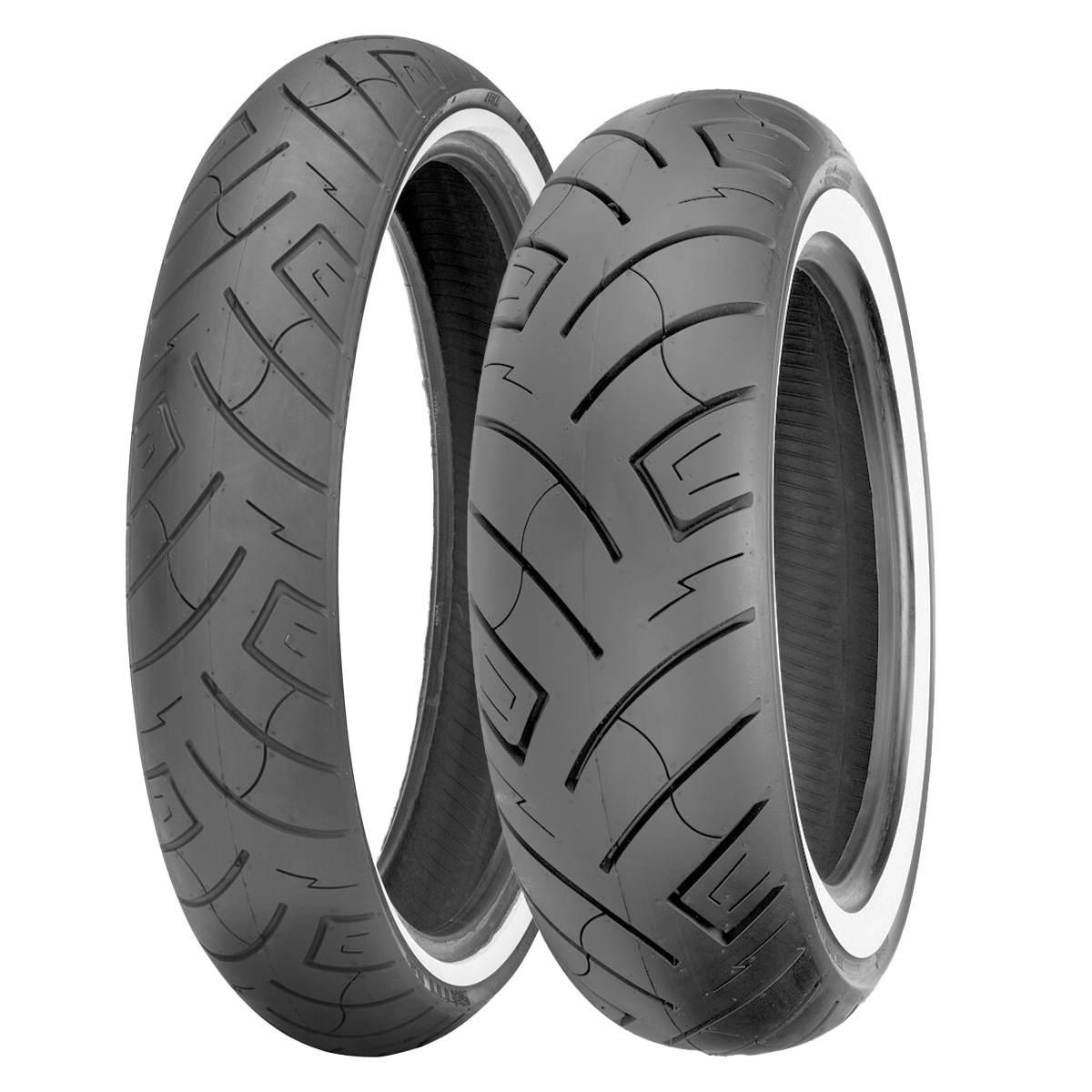 Shinko Opona 150/80-16 Sr777 71H Tl Ww Przód Biały Bok Dot 01-18/2025