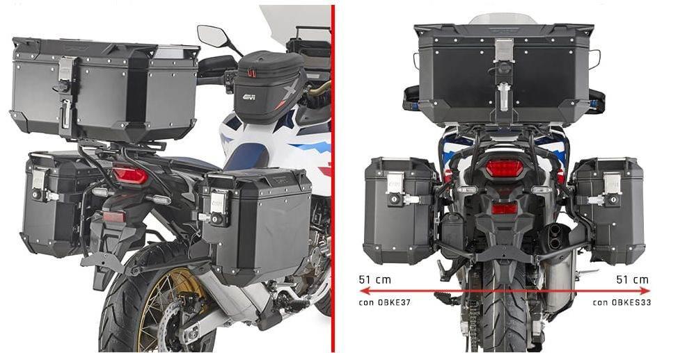 Kappa 2025/05 Stelaż Kufrów Bocznych Monokey Cam Side Honda Crf 1100 L Afri