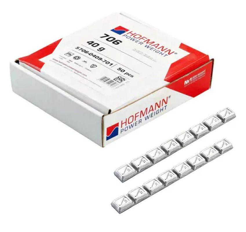 Biketec Ciężarki Do Wyważania Kół Klejone 5 Gram 50 Pasków Po 8 Kolor Srebr