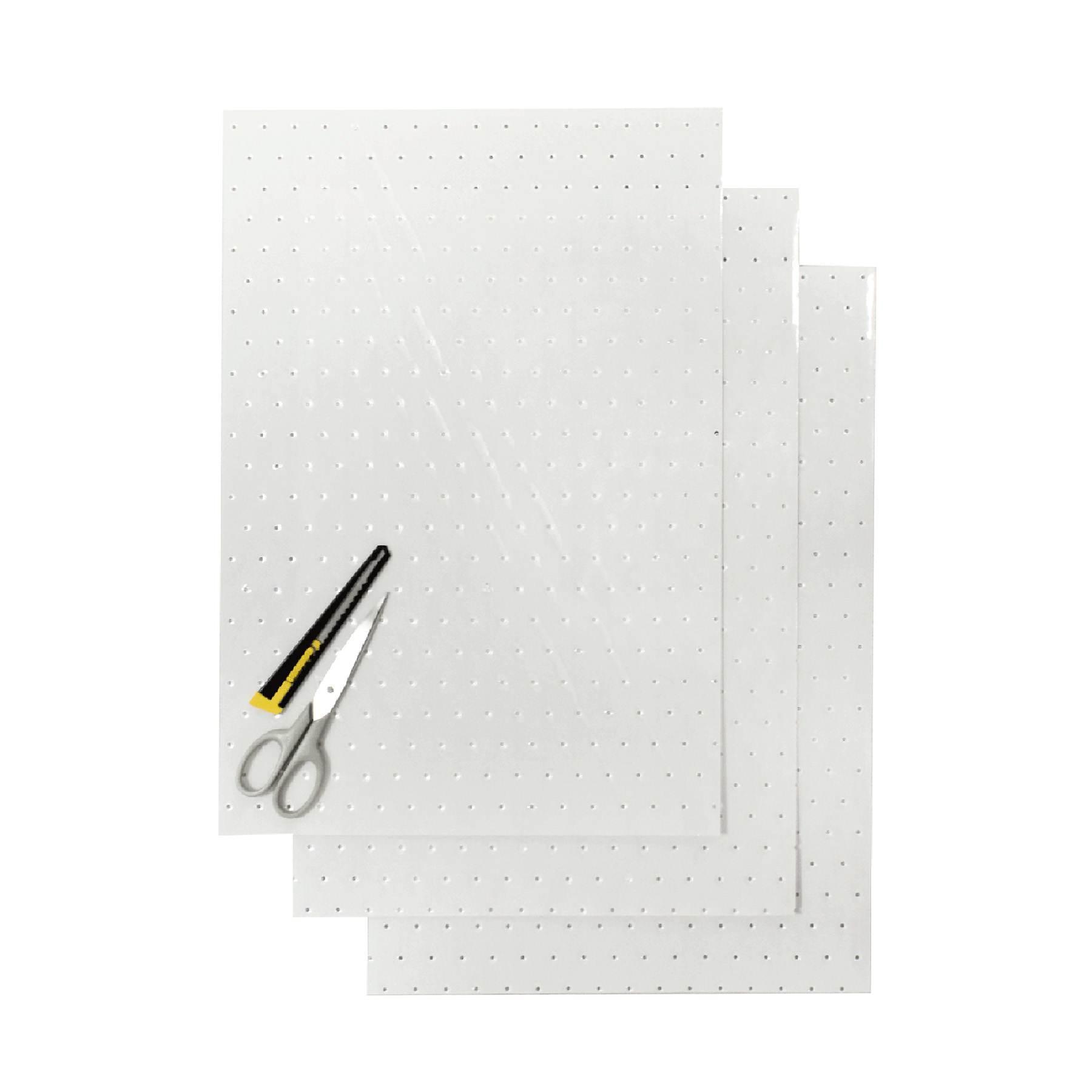 Blackbird Komplet Naklejek Oklein Folia Crystall 0,4 Mm Perforowana 3 X Ark