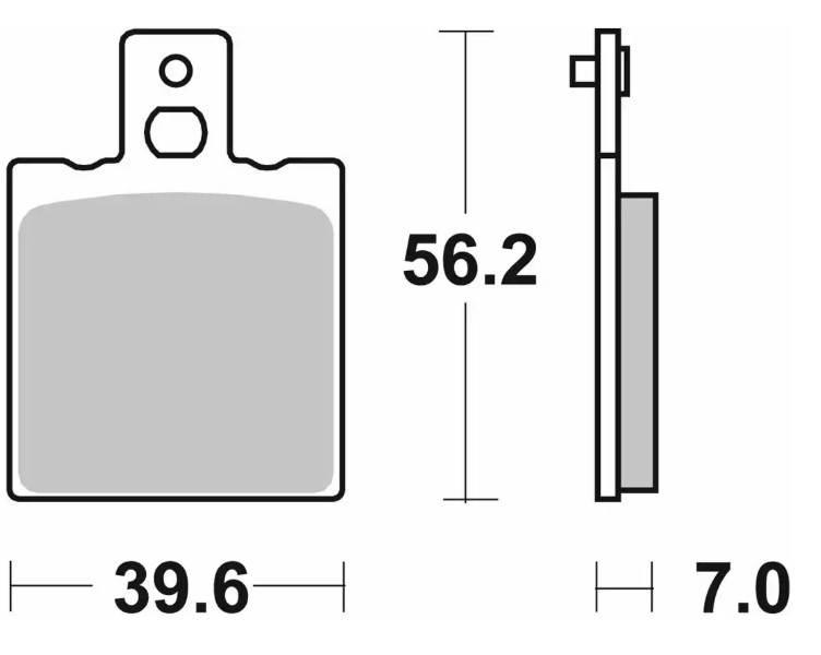 Sbs Klocki Hamulcowe Nowość Kh047 Kh47 Off-Road Sinter Kolor Złoty