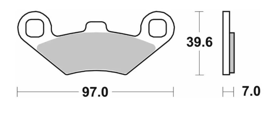 Sbs Klocki Hamulcowe Nowość Kh159 Off-Road Sinter Kolor Złoty Pasuje Do: At