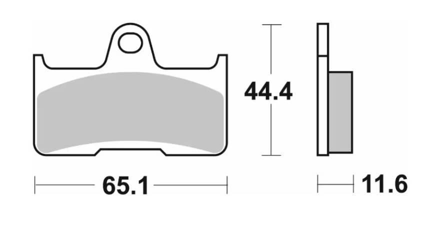Sbs Klocki Hamulcowe Nowość Kh344 Off-Road Sinter Kolor Złoty Yamaha Yfm 66