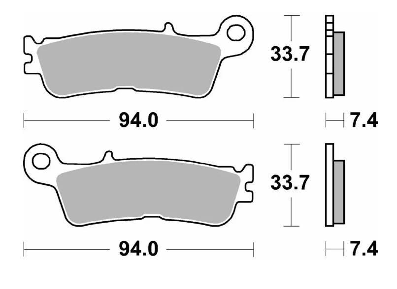 Sbs Klocki Hamulcowe Nowość Kh755 Off-Road Sinter Kolor Złoty Fantic Xx 125