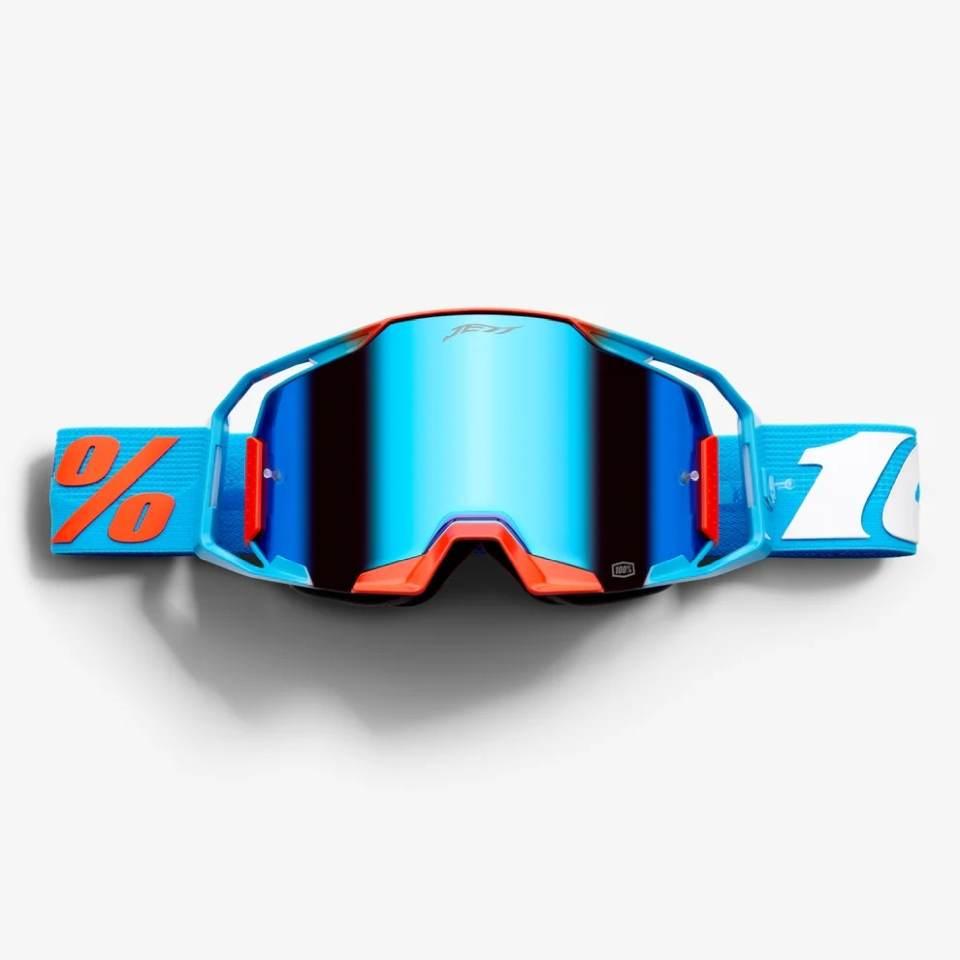 100 Procent Jett Lawrence Le Zestaw Gogle Armatic Cherry-Torched Mirror Len - zdjęcie 3