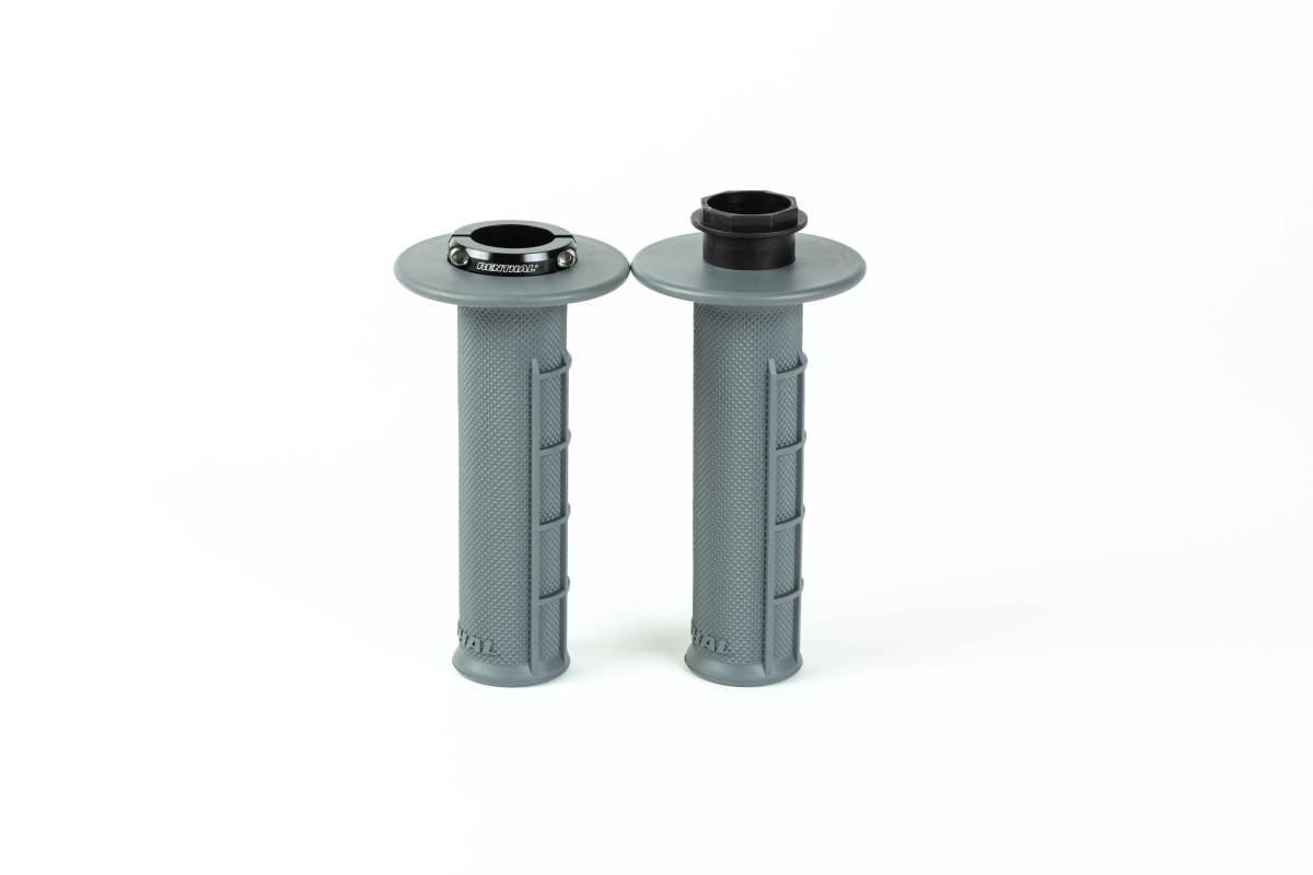 Renthal Manetki Mx Original Lock-On Medium Half Waffle Kolor Szary - zdjęcie 4