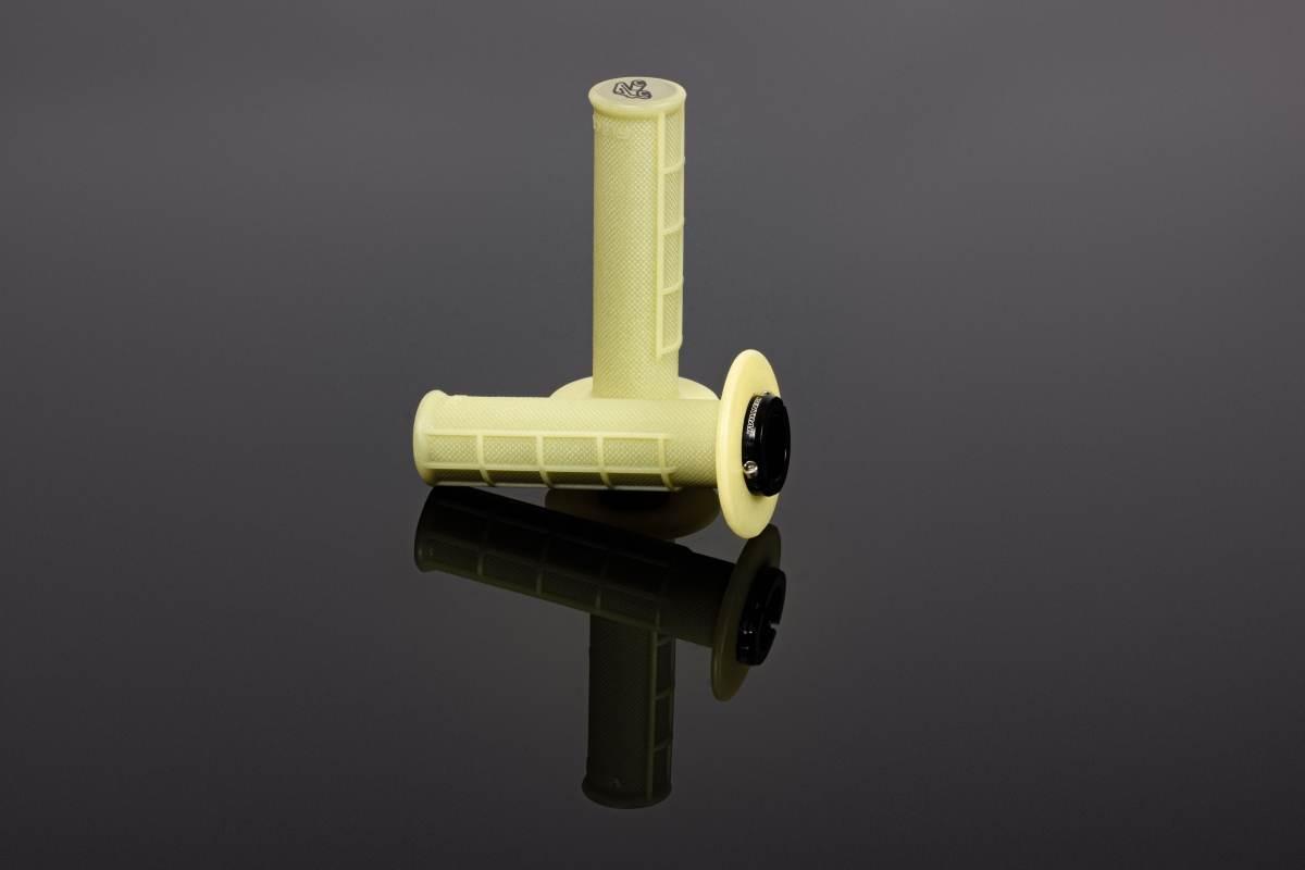 Renthal Manetki Mx R-Works Lock-On Aramid Half Waffle Kolor Kremowy - zdjęcie 2