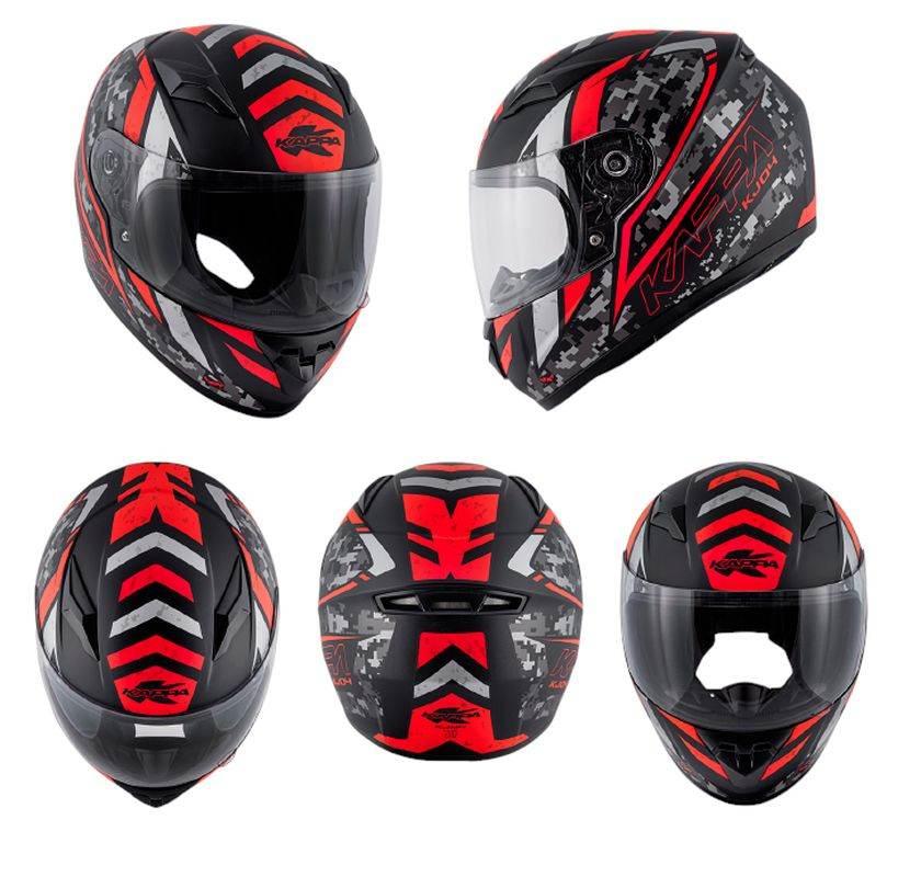 Kappa Kask Kj04 Evo Prox Junior Integralny Fullface Kolor Czarny Czerwony F - zdjęcie 3