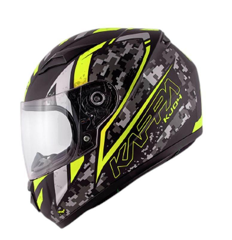 Kappa Kask Kj04 Evo Prox Junior Integralny Fullface Kolor Czarny Żółty Fluo - zdjęcie 2