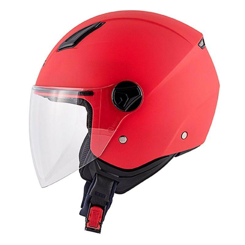 Kappa Kask Kv28 Evo Solid Junior Otwarty Jet Kolor Czerwony Matt Rozmiar 52