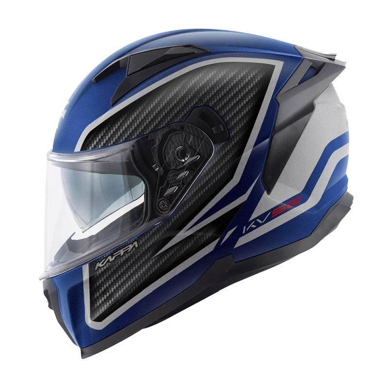Kappa Kask Kv52 Kronos Integralny Z Blendą Kolor Czarny Niebieski Srebrny M
