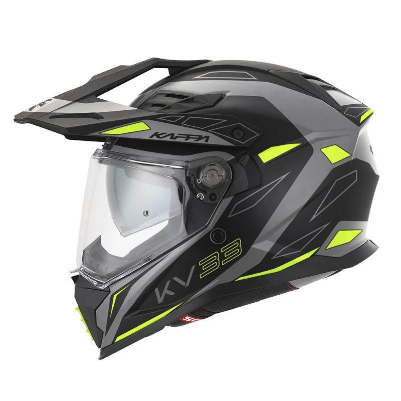 Kappa 2025/05 Kask Kv33 Graphic Wizzard Enduro Dual Off Road Z Szybą I Blen - zdjęcie 2