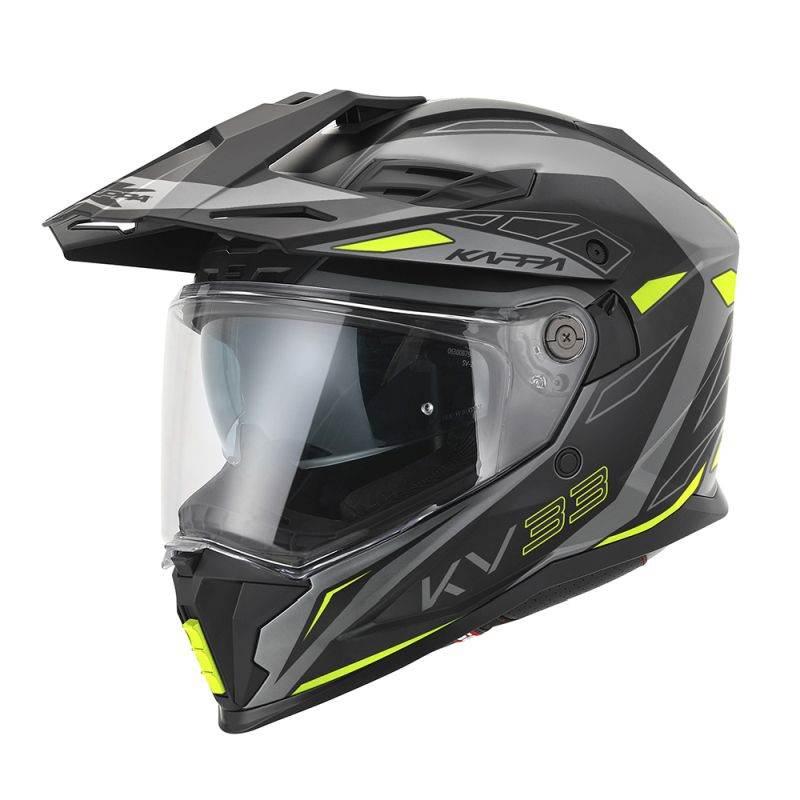 Kappa 2025/05 Kask Kv33 Graphic Wizzard Enduro Dual Off Road Z Szybą I Blen
