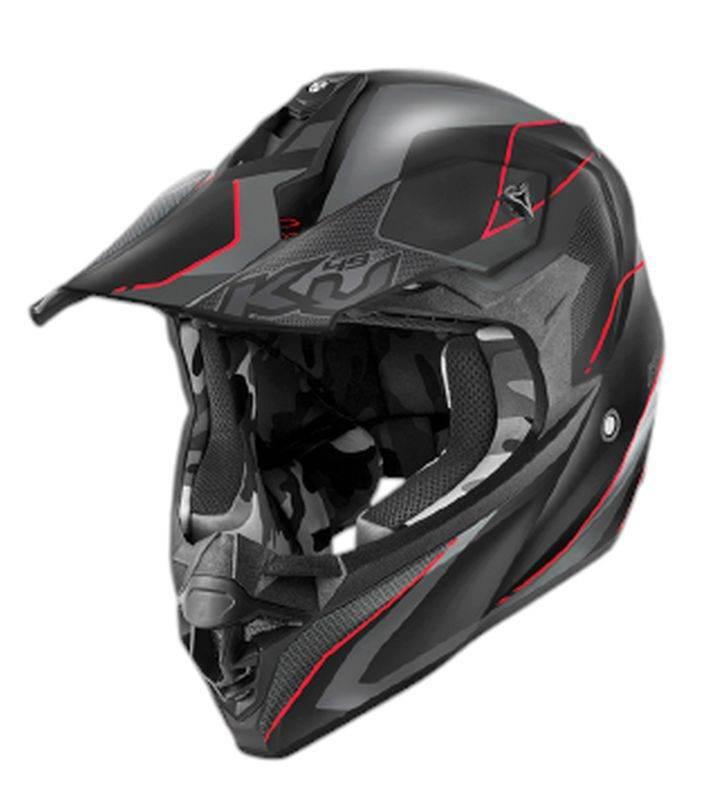 Kappa Kask Kv49 Evo Chaser Cross Kolor Czarny Szary Czerwony Matt Rozmiar 6