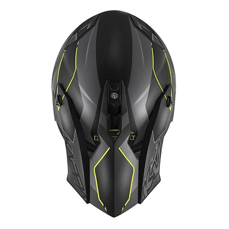 Kappa Kask Kv49 Evo Chaser Cross Kolor Czarny Szary Żółty Fluo Matt Rozmiar - zdjęcie 4
