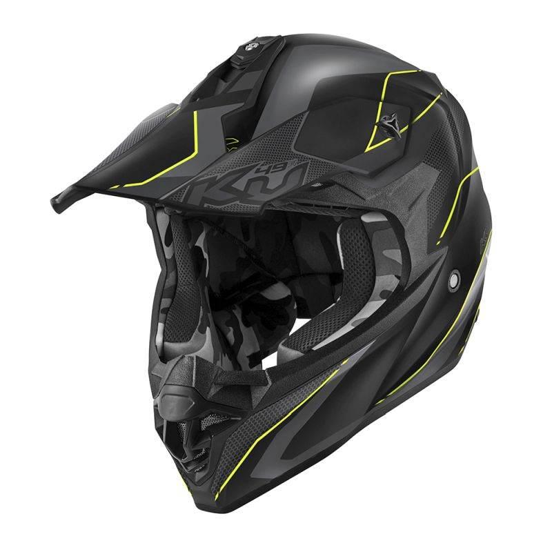 Kappa Kask Kv49 Evo Chaser Cross Kolor Czarny Szary Żółty Fluo Matt Rozmiar