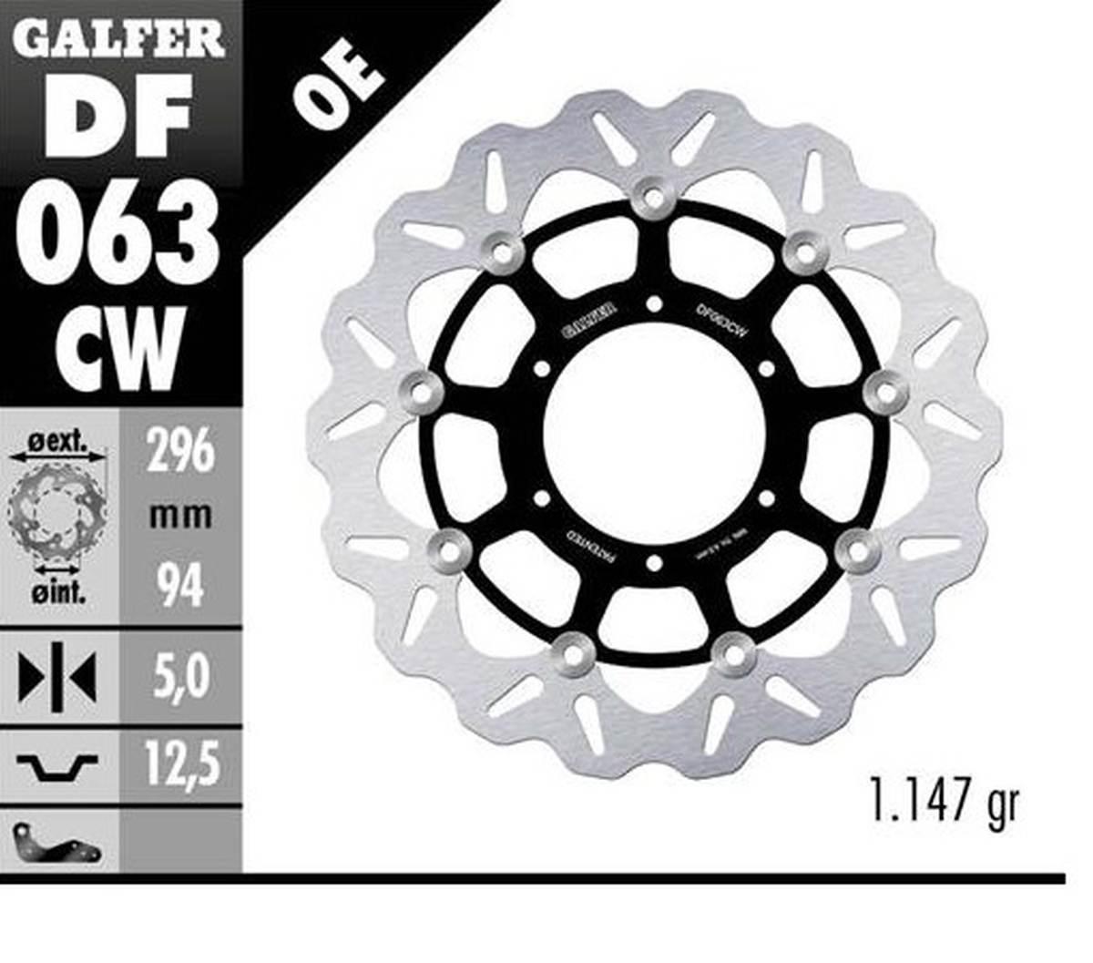 Galfer Tarcza Hamulcowa Przód Honda Cbr 600F4 I Sport '01-'10; Cb 900 Horne