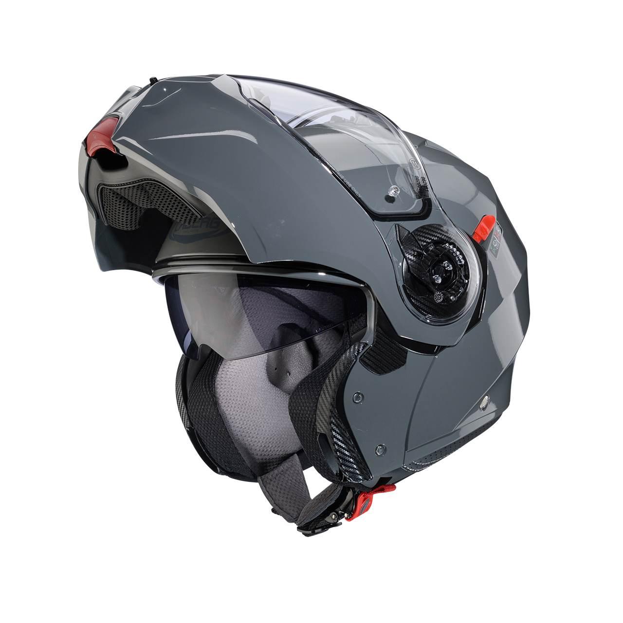 Caberg Kask Szczękowy Flip-Up Model Duke Evo Solid Kolor Szary Połysk Rozmi - zdjęcie 2