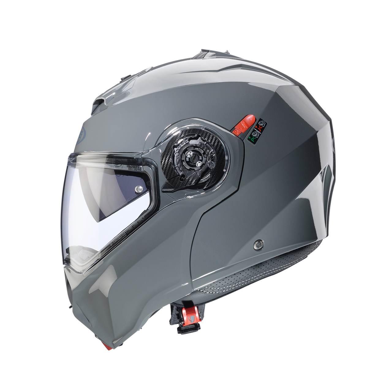 Caberg Kask Szczękowy Flip-Up Model Duke Evo Solid Kolor Szary Połysk Rozmi - zdjęcie 3
