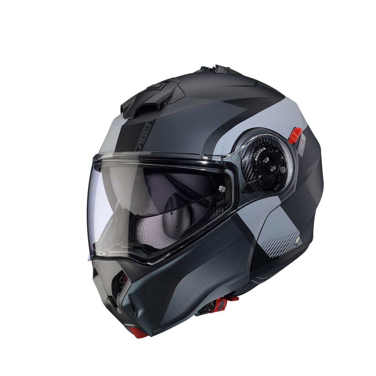 Caberg Kask Szczękowy Flip-Up Model Duke Evo Indy Kolor Szary/Czarny Mat Ro