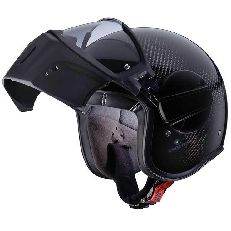 Caberg Kask Otwarty Jet Model Ghost X Carbon Kolor Karbon Rozmiar M - zdjęcie 4