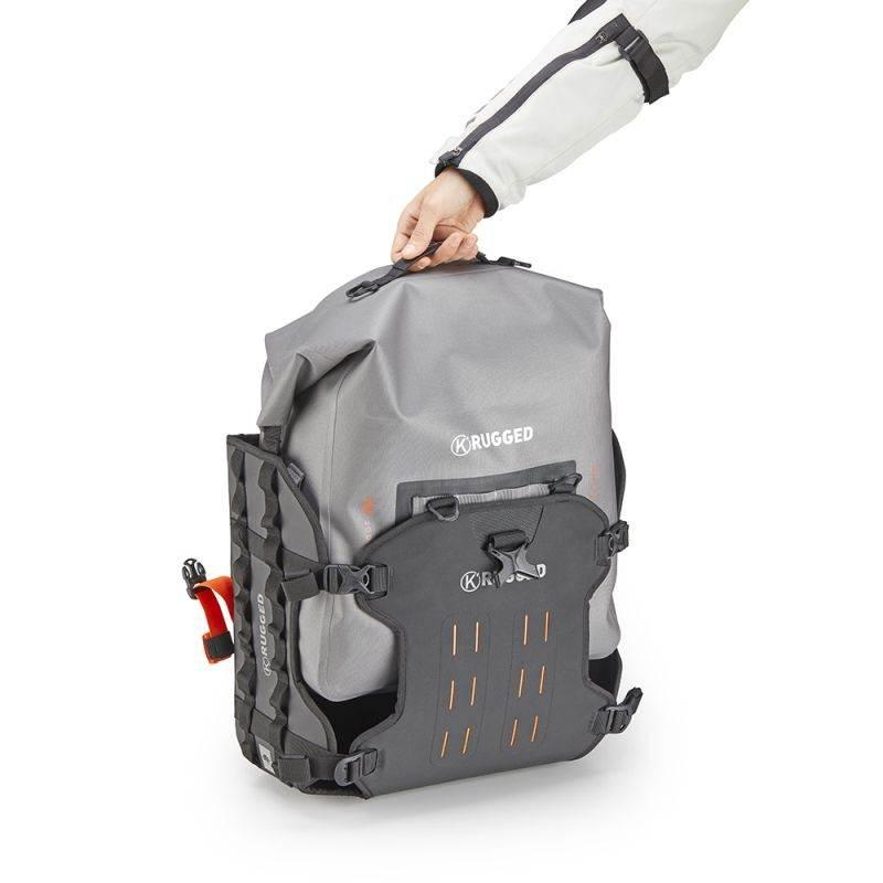 Kappa 2025/04 Torby Sakwy Boczne Z Płytą Monokey 100% Wodoszczelne Kolor Cz - zdjęcie 2