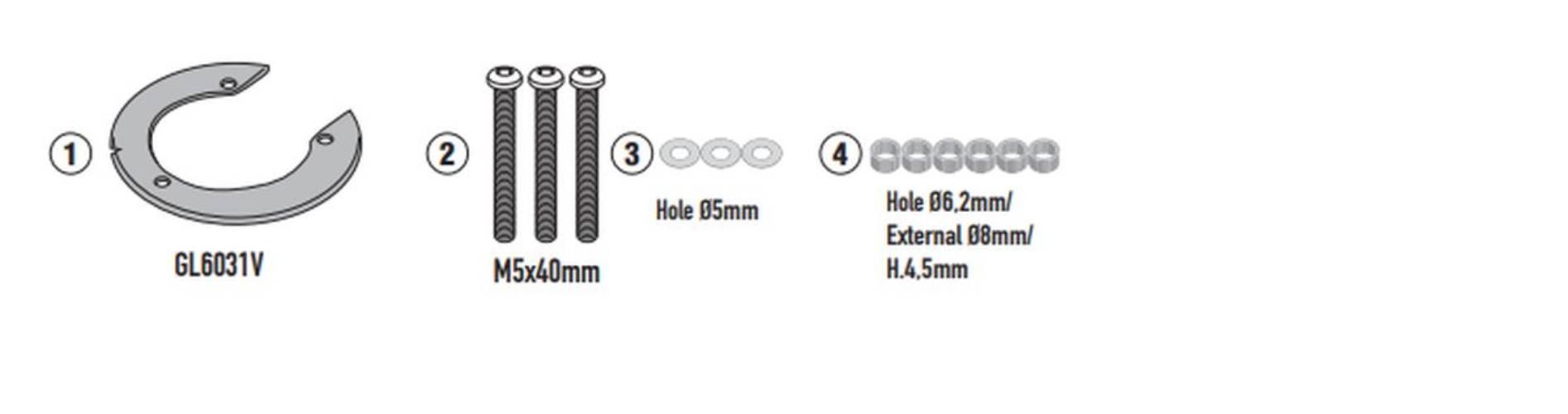 Kappa 2025/04 Mocowanie Tanklock Kove 800 X Pro '24-