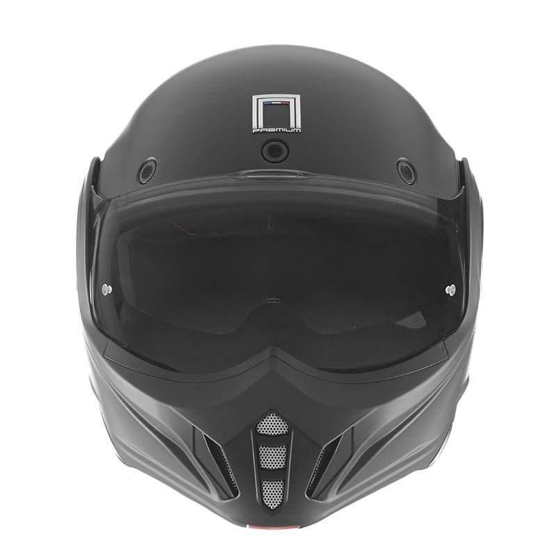 Nox Premium Kask Szczękowy Szczęka Do Tyłu Z Blendą Stratos Kolor Czarny Ma - zdjęcie 3