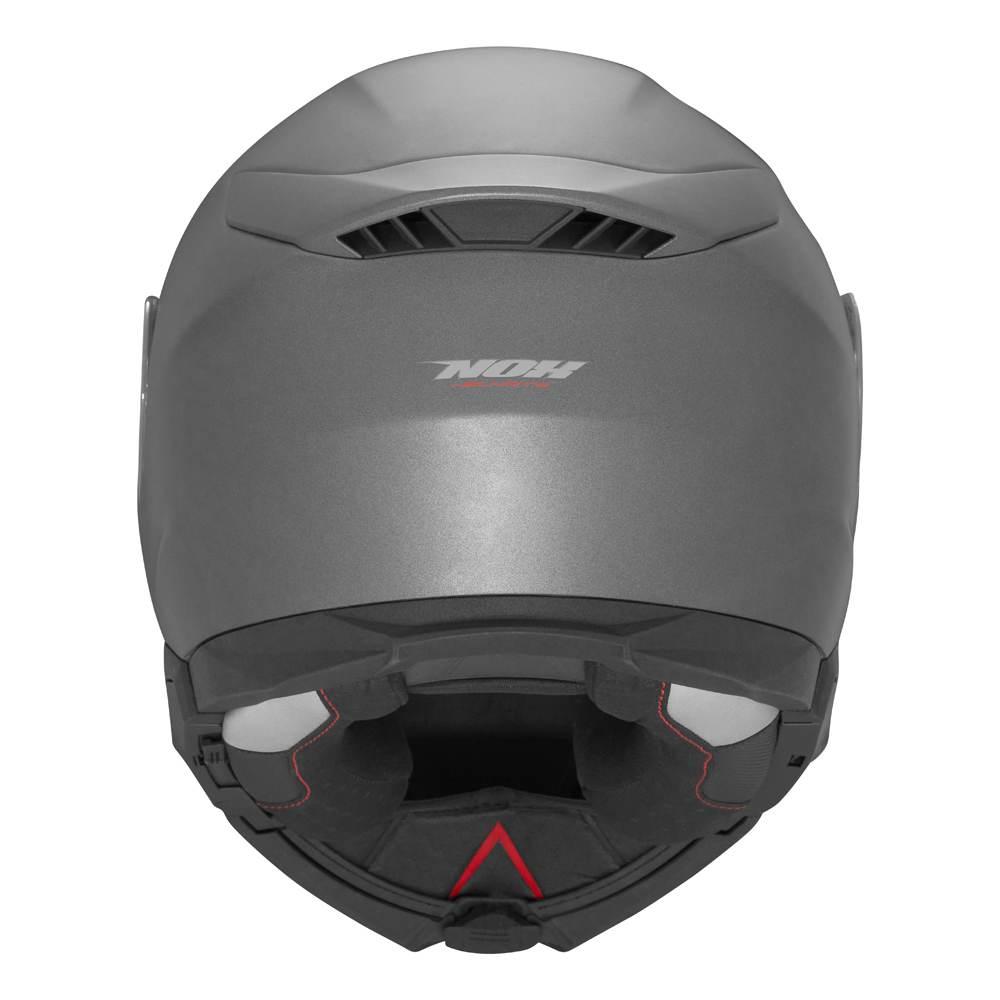 Nox Kask Szczękowy Flip-Up Z Blendą N967 Solid Kolor Tytanowy Mat Rozmiar X - zdjęcie 2