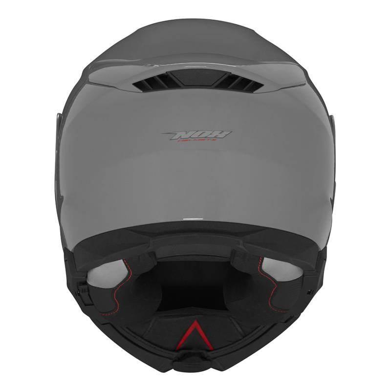 Nox Kask Szczękowy Flip-Up Z Blendą N967 Solid Kolor Szary Połysk Rozmiar M - zdjęcie 4