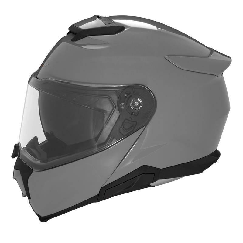 Nox Kask Szczękowy Flip-Up Z Blendą N967 Solid Kolor Szary Połysk Rozmiar X - zdjęcie 2