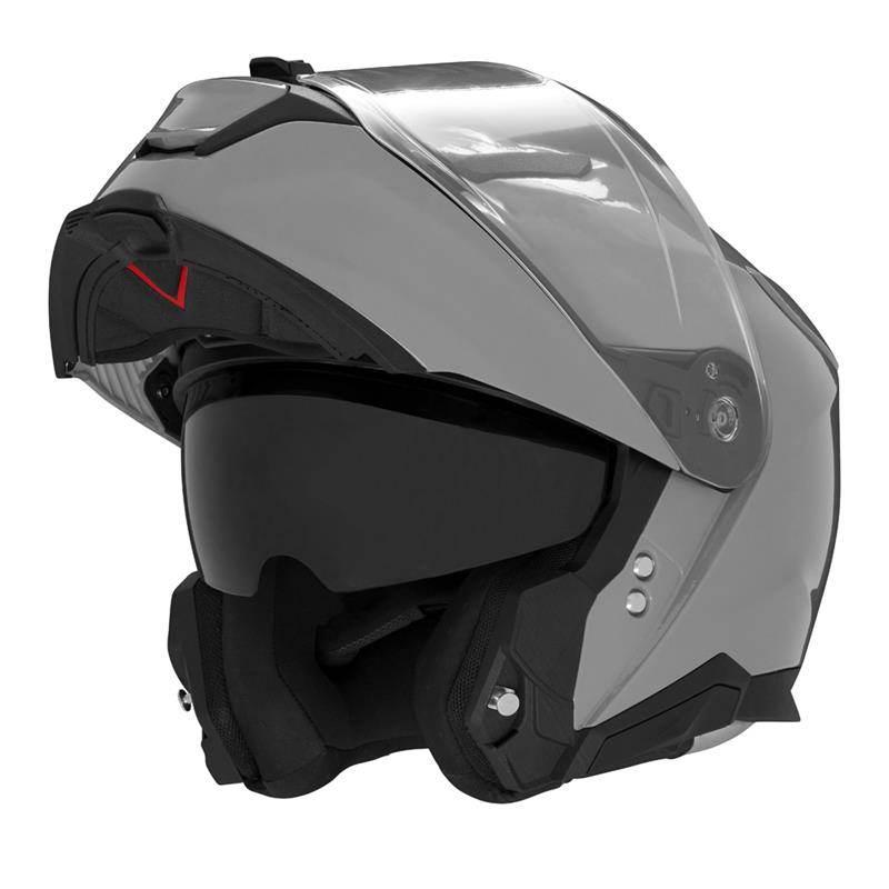 Nox Kask Szczękowy Flip-Up Z Blendą N967 Solid Kolor Szary Połysk Rozmiar X
