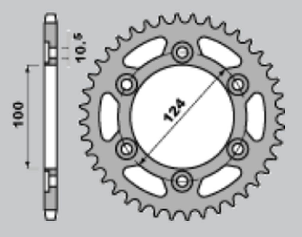 Jr Zębatka Tylna 1027 40 Ducati 750 Ss '99-'02, 900Ss '98-'02, Monster 750/