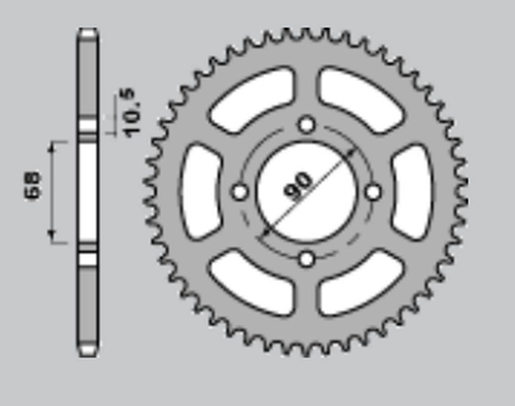 Jr Zębatka Tylna 243 45 Honda Mtx 80R2 '87-'92 Jtr241.45