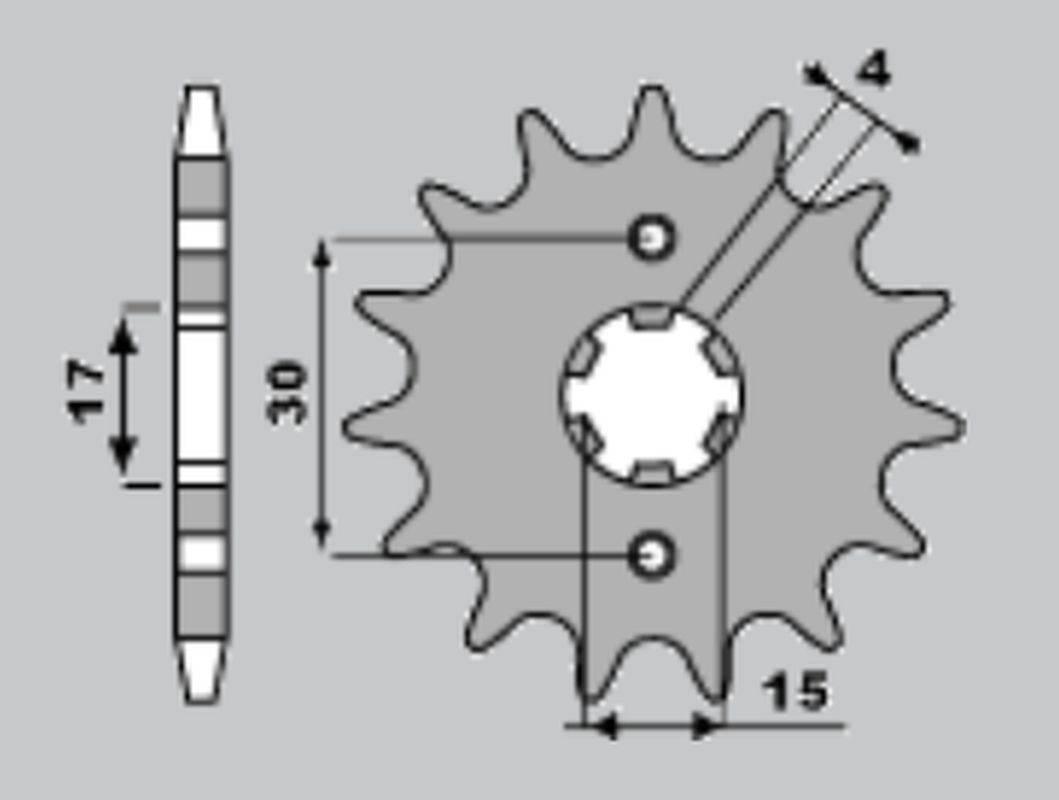 Jr Zębatka Przednia 274 15 27415Jt Honda Mtx 80 R2