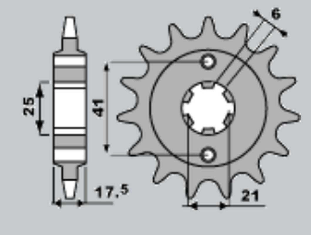 Jr Zębatka Przednia 284 15 Honda Xbr 500 '87-'91 Łańc.525