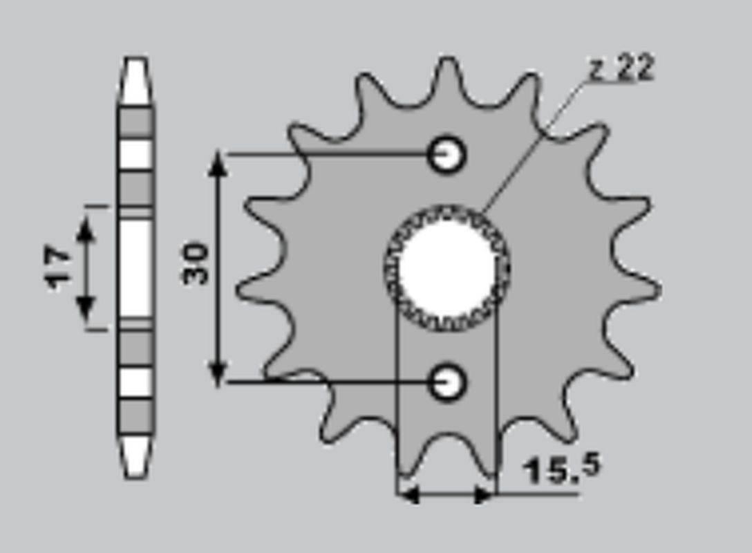 Jr Zębatka Przednia 332 14 Honda Cr 80/85 Jtf1256.14