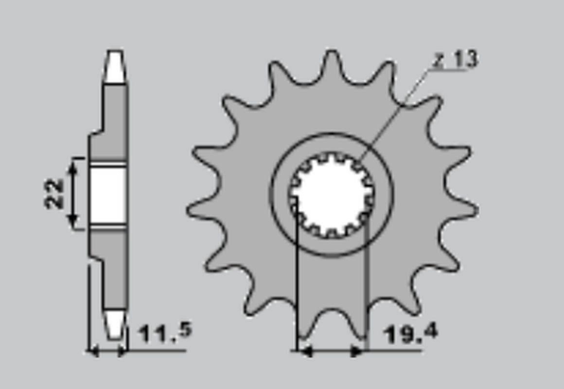 Jr Zębatka Przednia 4101 15 Suzuki Dr 125 '94-'00 Jtf409.15