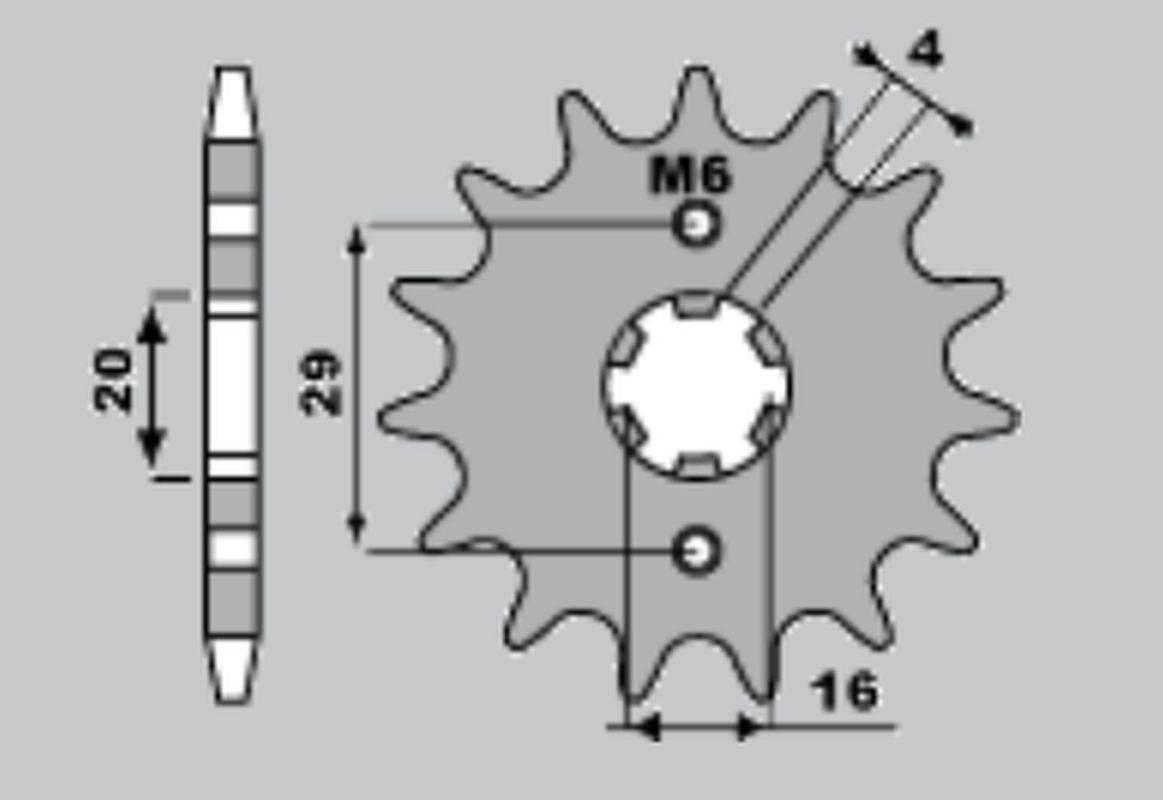 Jr Zębatka Przednia 425 14 Suzuki Ts 125X '90-'96 Rg 80 '88-'93 -1 Jtf425.1