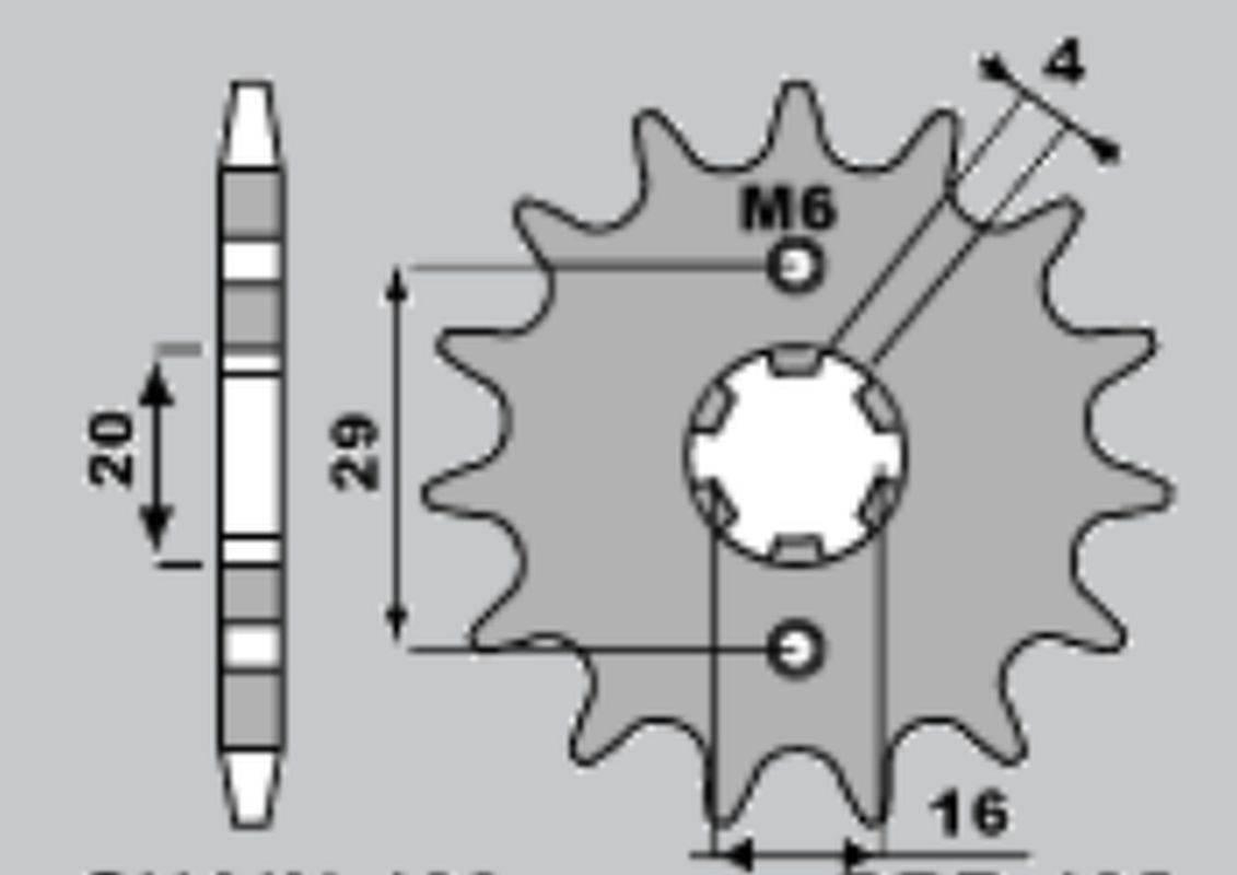 Jr Zębatka Przednia 425 15 42515Jt Suzuki Ts 125R/X '90-'96, Gsxr 125 '17-'